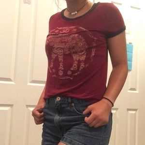 French Pastry Graphic Ringer Tee